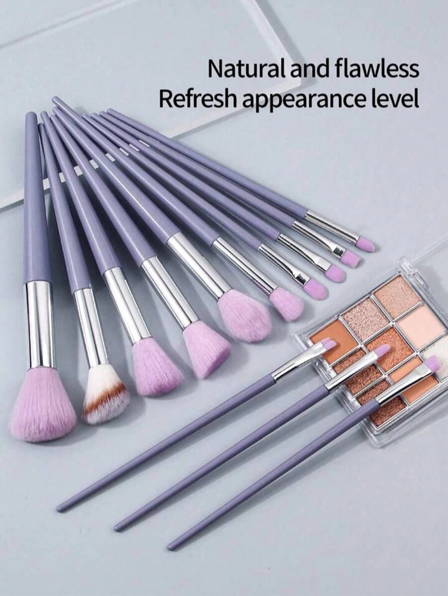 Shein 13 pcs makeup brush set + brush + 2 sponges