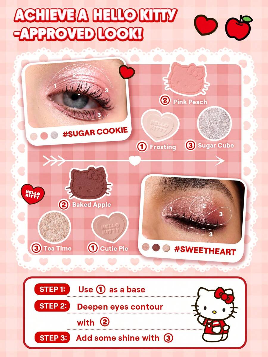 sheglam hello kitty darling dear shadow stack