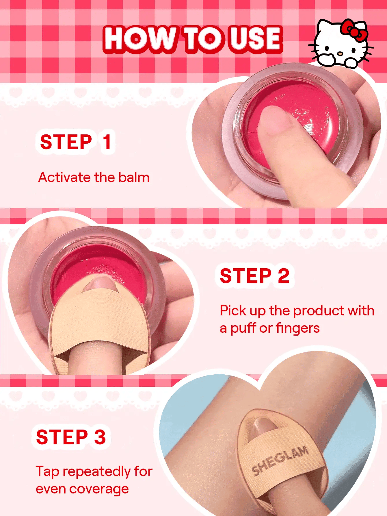 Sheglam Hello Kitty True Love Dewy Multi Use Balm
