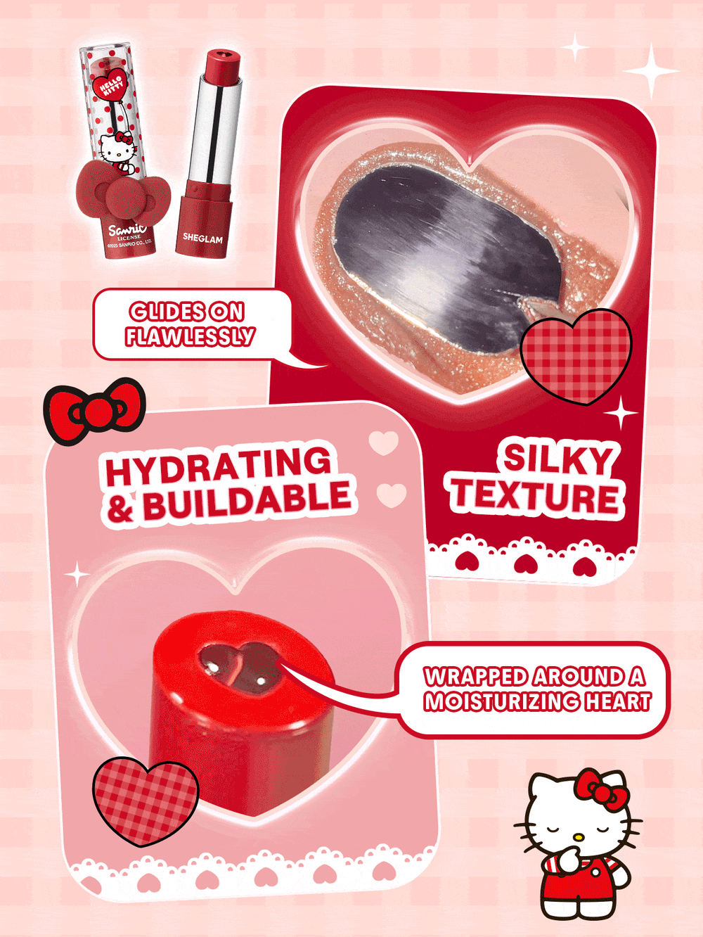 Sheglam Hello Kitty Be My Baby Hydrating Lipstick