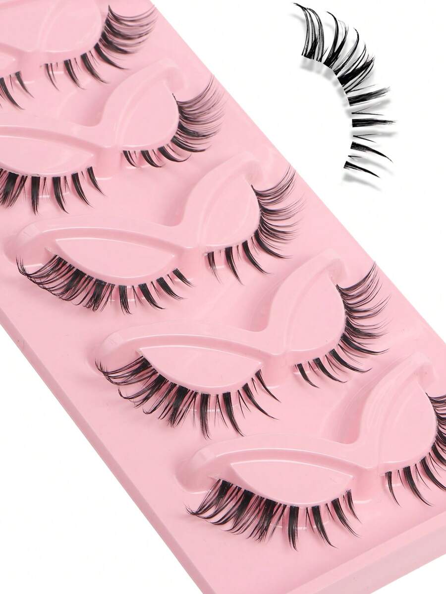 Shein 5 Pairs Cat Eye Lashes 3D Eyelashes