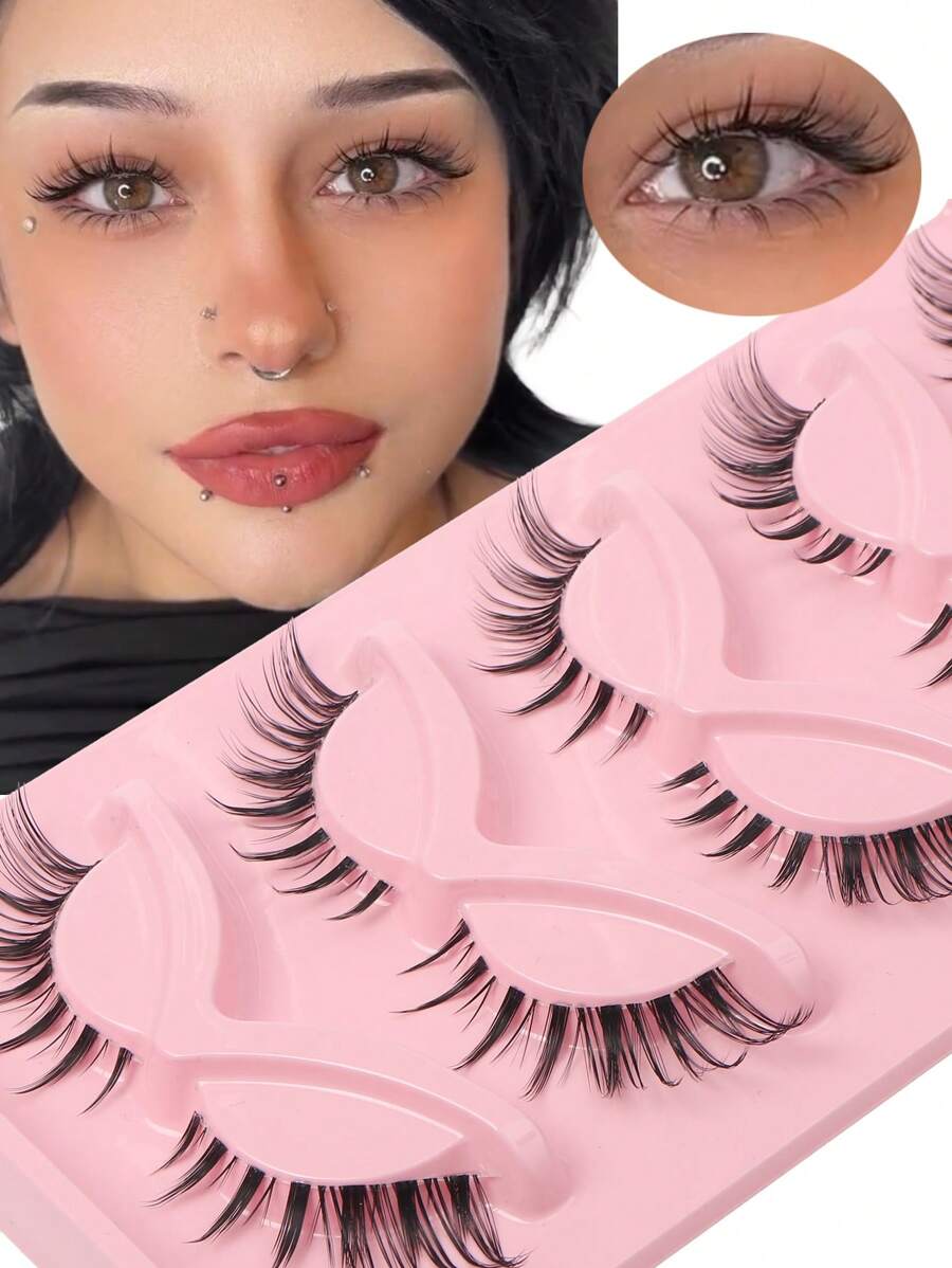 Shein 5 Pairs Cat Eye Lashes 3D Eyelashes