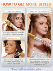 Sheglam Hair SLeek Chic 3D Thermal Straightening Brush