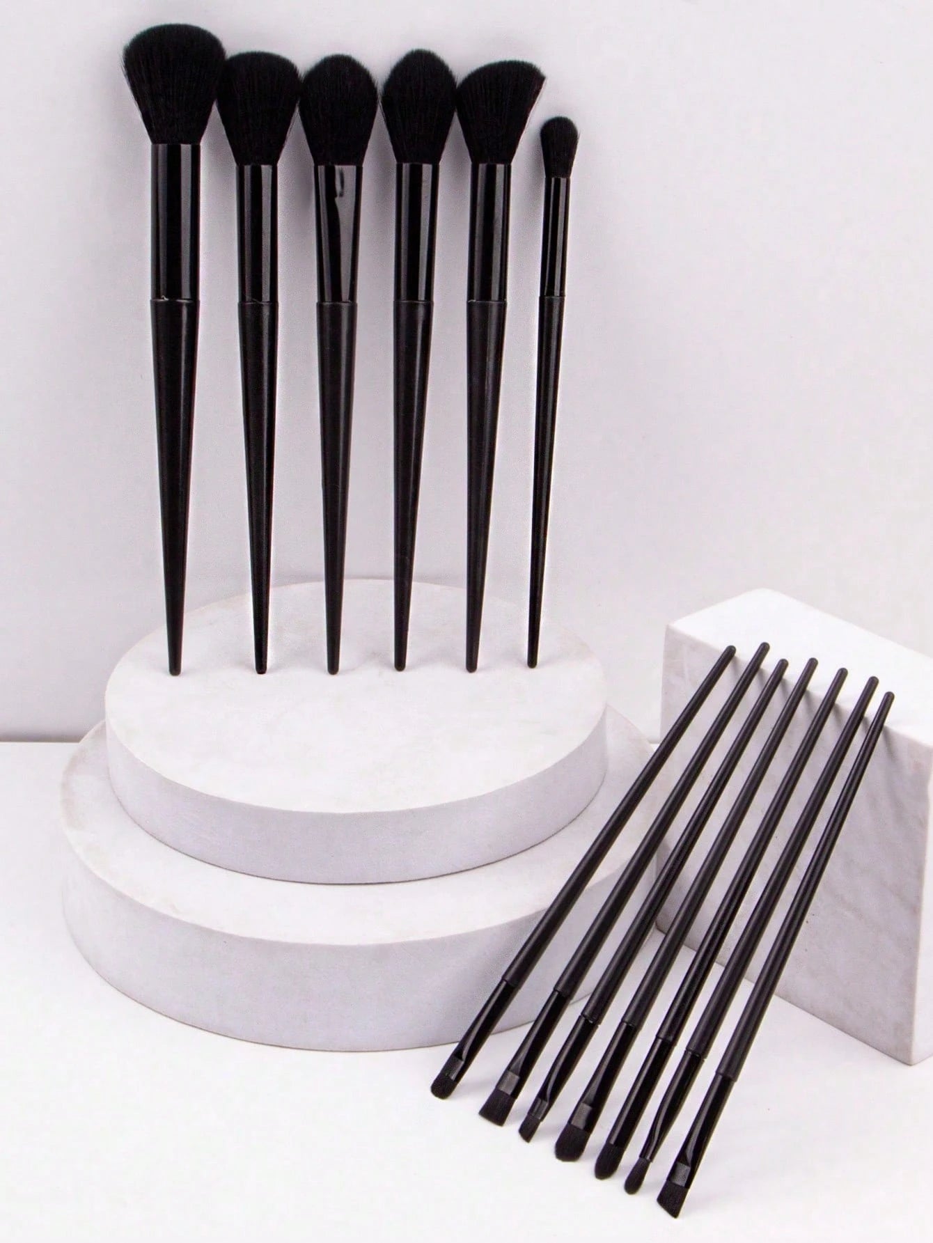 Shein piece makeup brush set Black 13pes