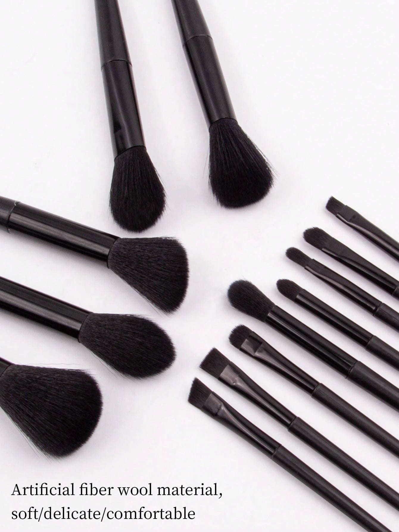 Shein piece makeup brush set Black 13pes