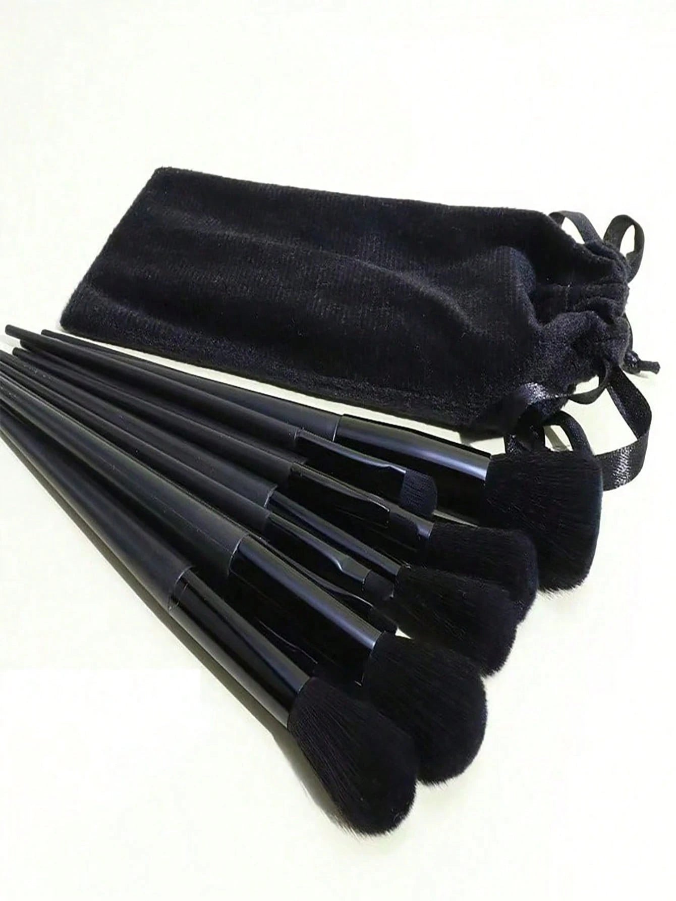 Shein piece makeup brush set Black 13pes