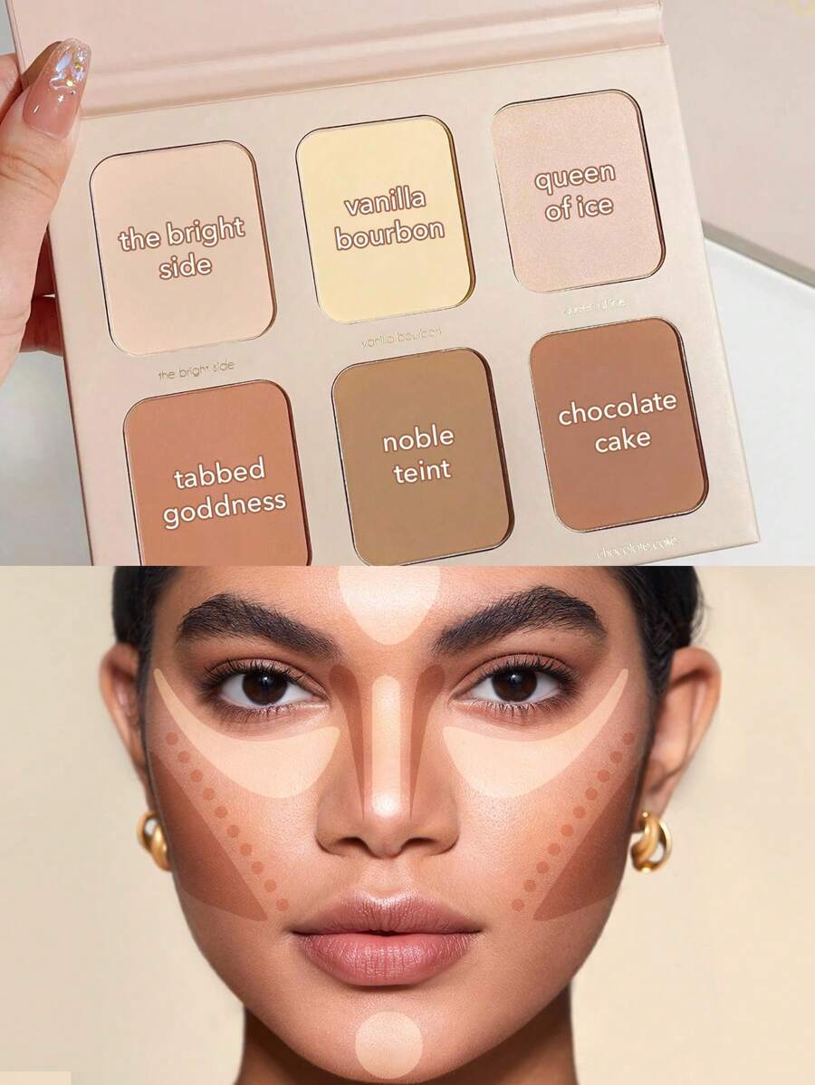 Sheglam Streo Face Six Palette 6 shades Nude
