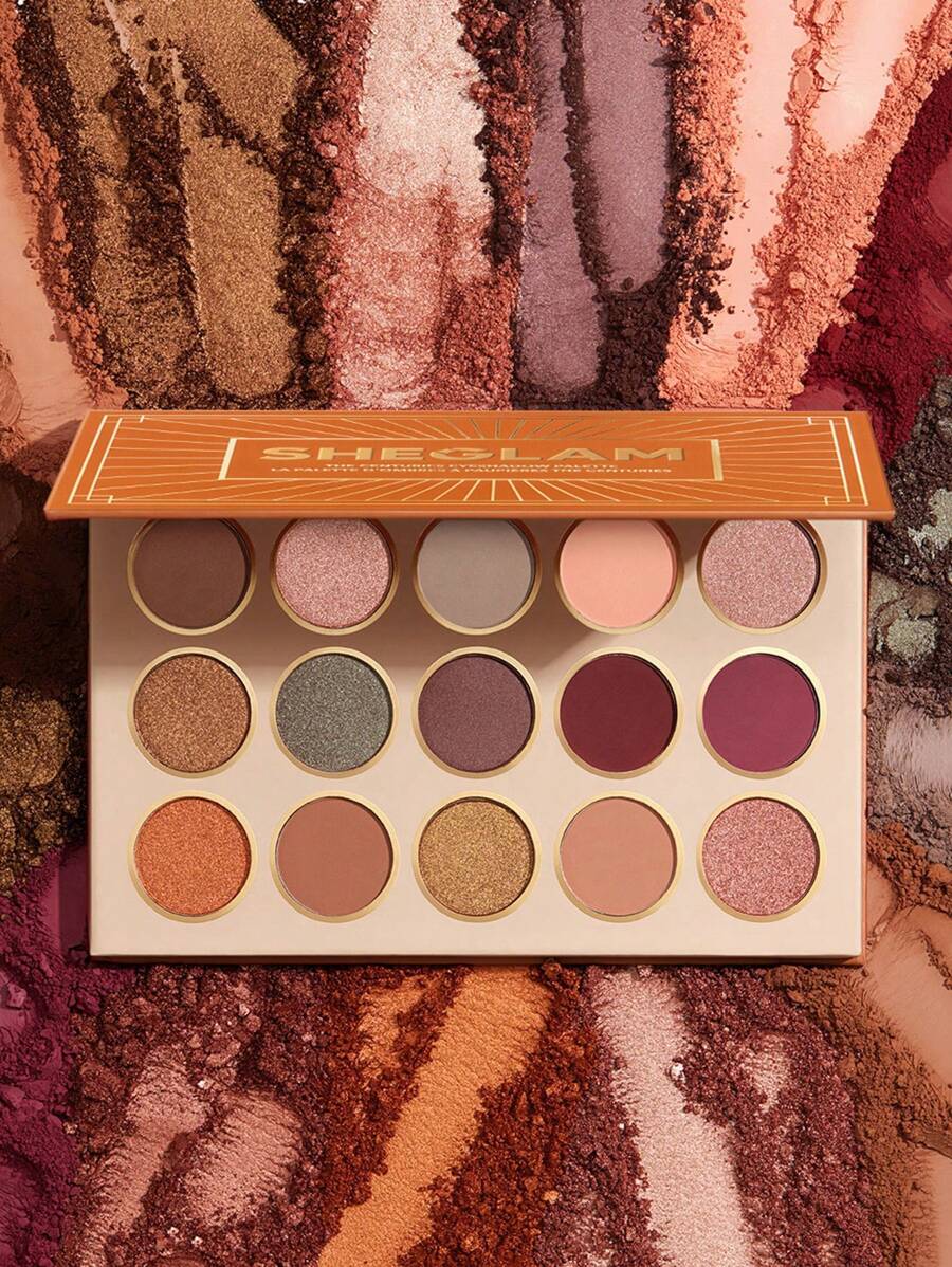 Sheglam Eyeshadow Palette 15-Color Matte Gilding Shimmer
