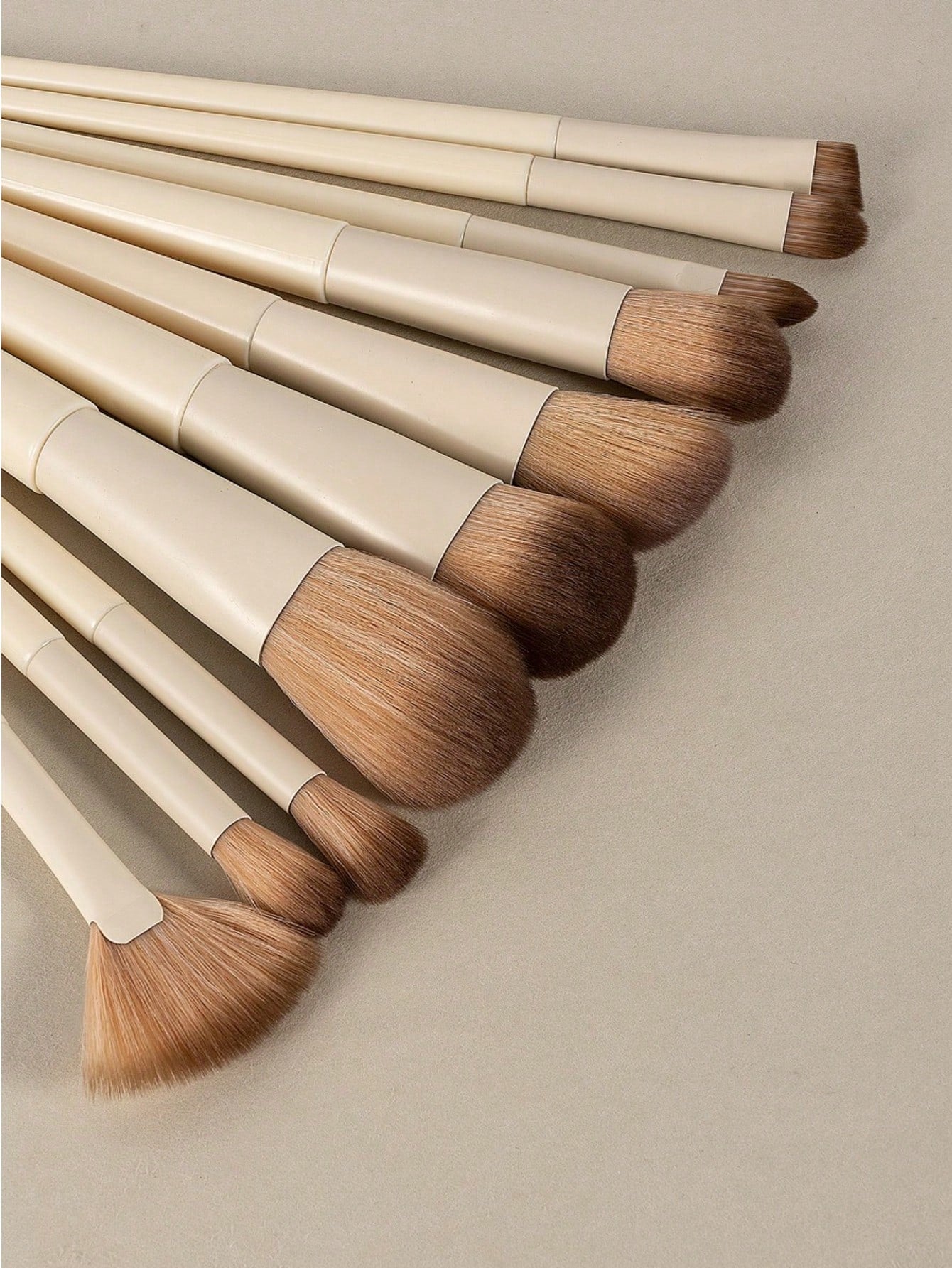 Shein 10Pcs Makeup Brush Beige