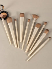 Shein 10Pcs Makeup Brush Beige