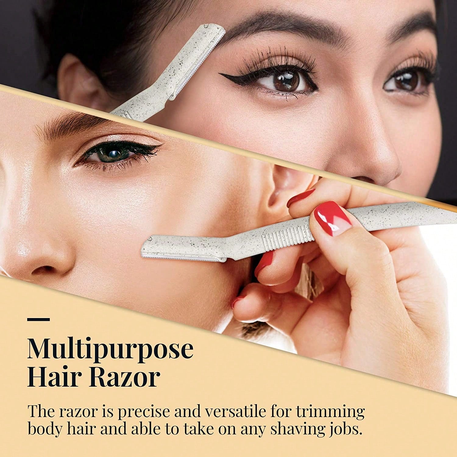 biodegra dable dermaplaning facial and eyebrow razor 6 pcs