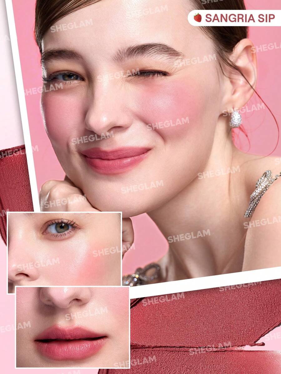 SHEGLAM Very Cherry Cheek and Lip Cream Stack