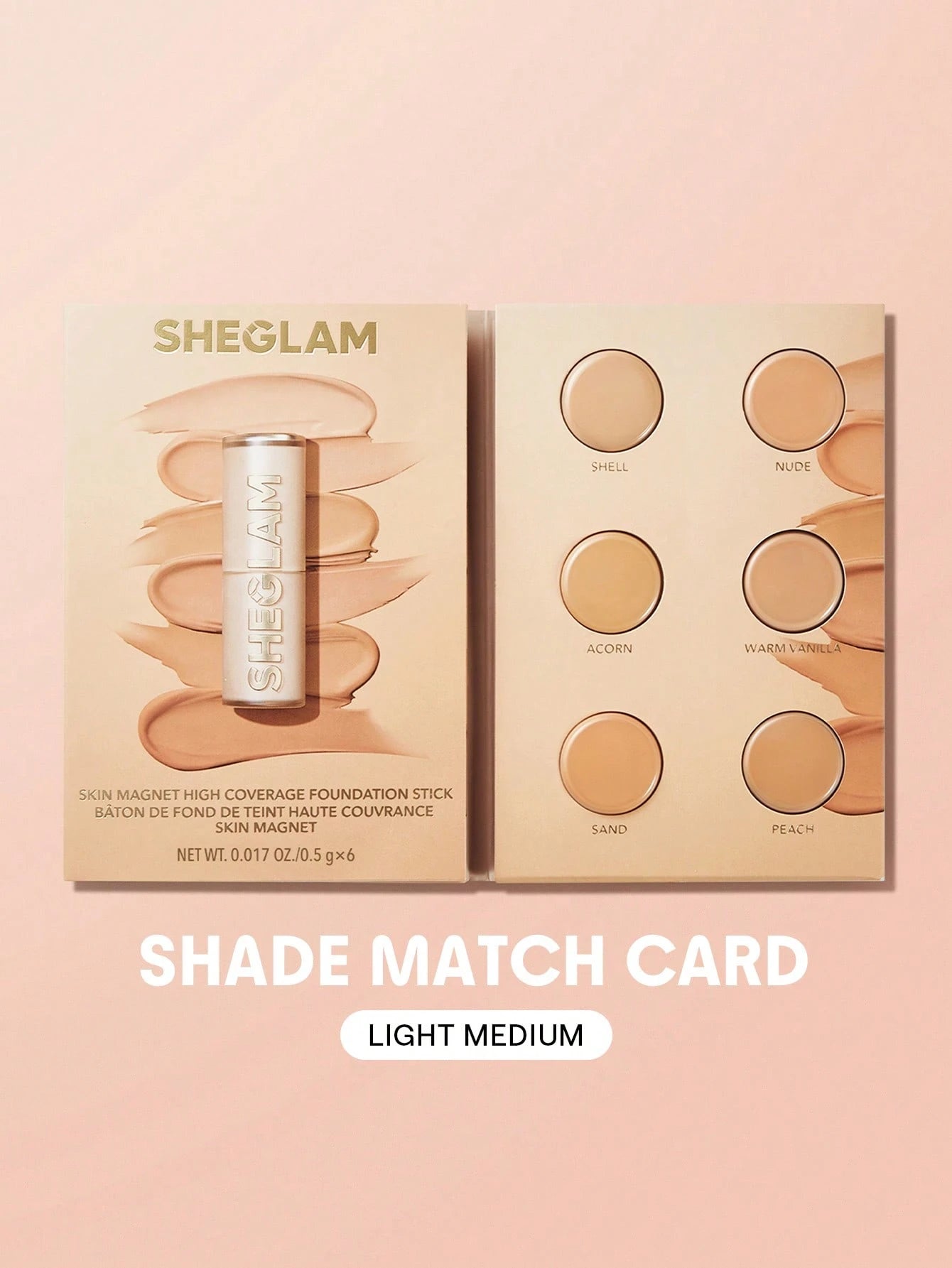 Sheglam Skin Magnet High Coverage Foundation Stick Sample