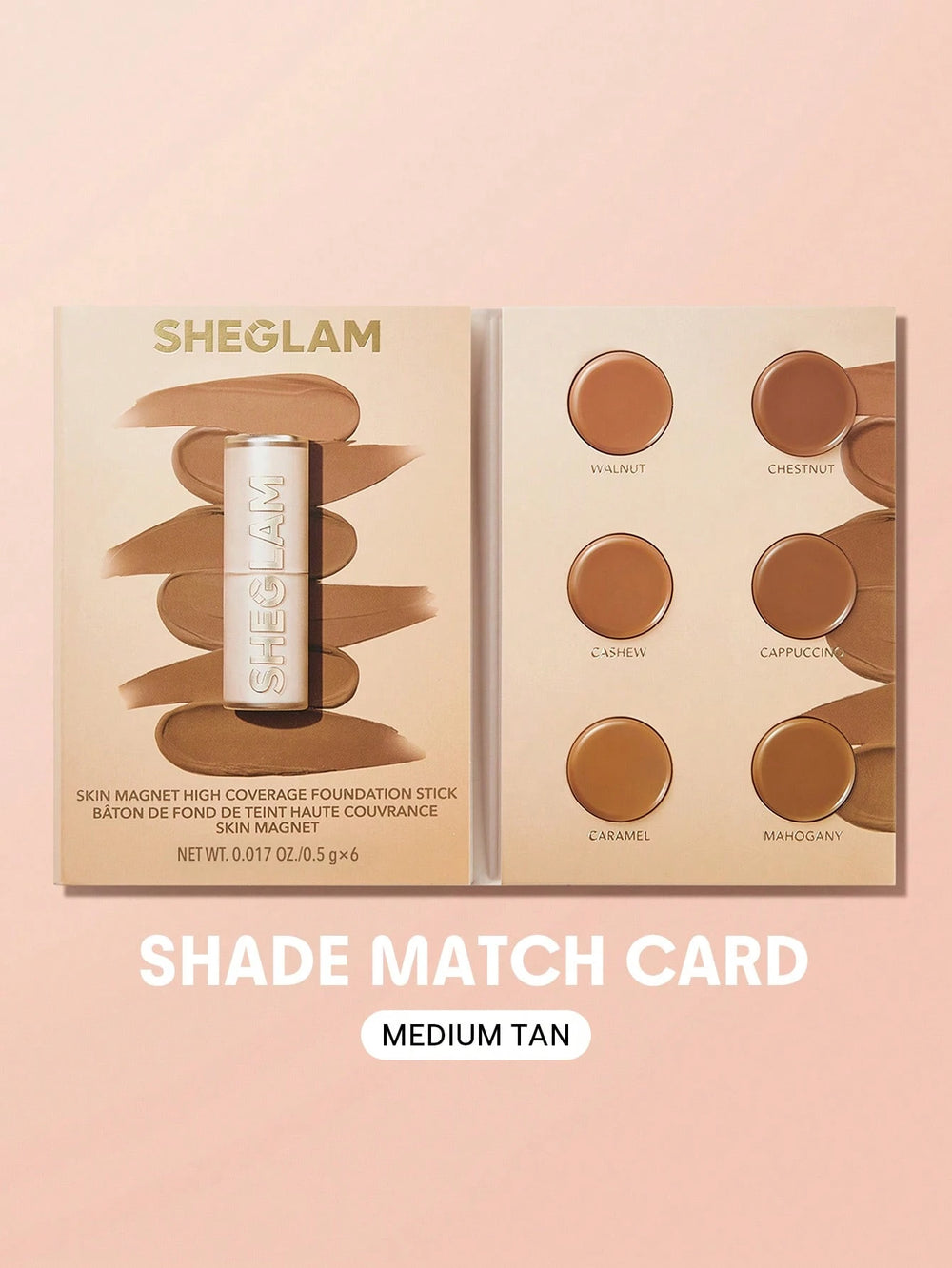 Sheglam Skin Magnet High Coverage Foundation Stick Sample
