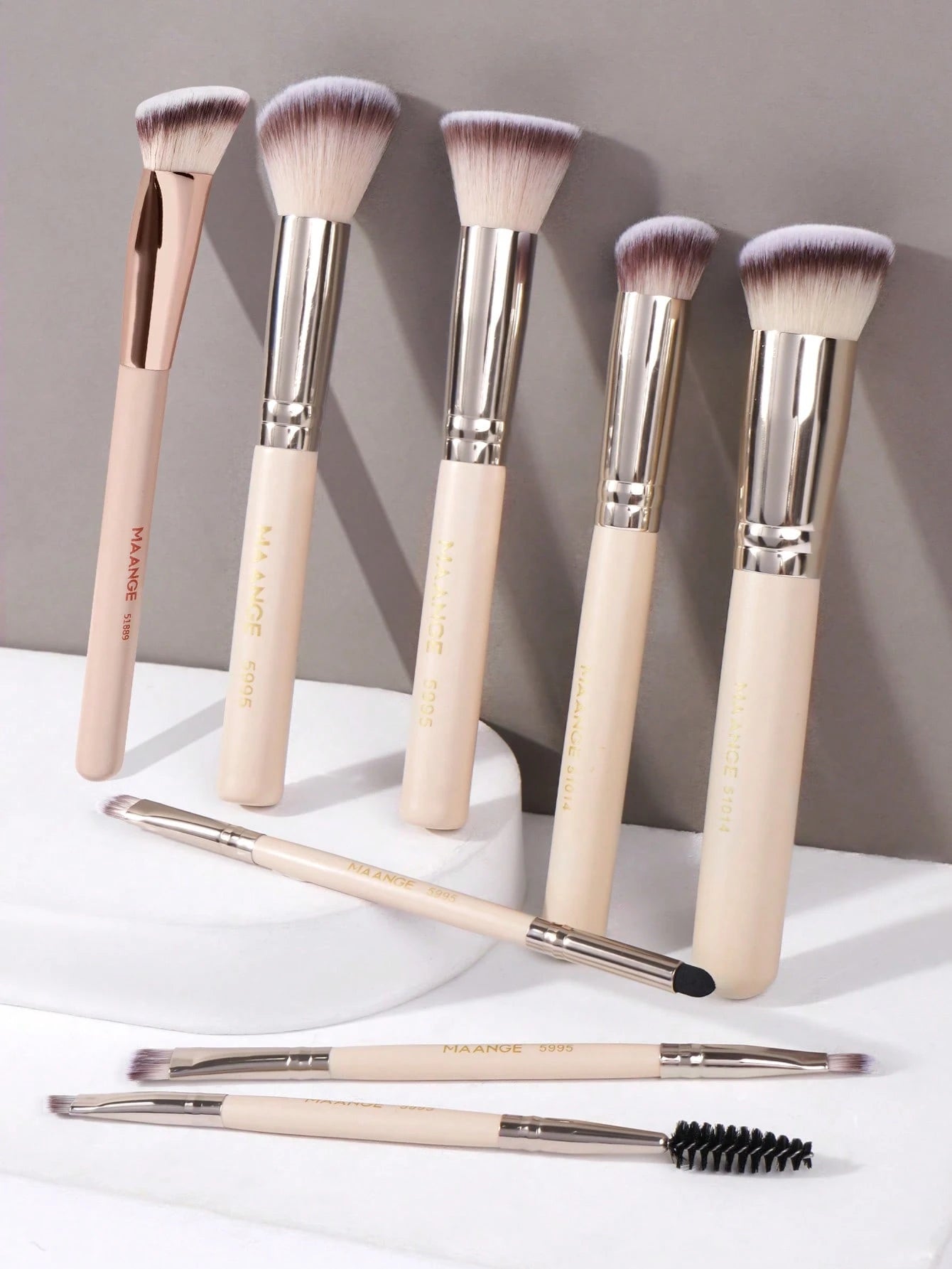 Maange Makeup Brush Set 7-12 Pcs Travel Kit