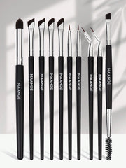 Maange 10pcs Makeup Brush Set Black