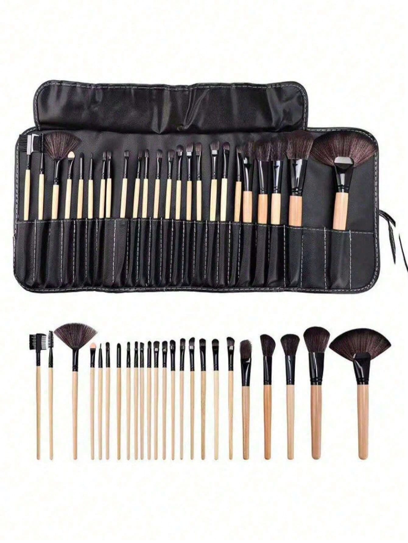 Shein 24Pcs Professional Makeup Brushes Set With Bag