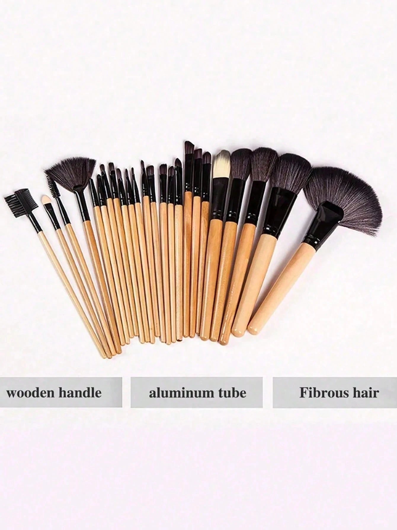 Shein 24Pcs Professional Makeup Brushes Set With Bag