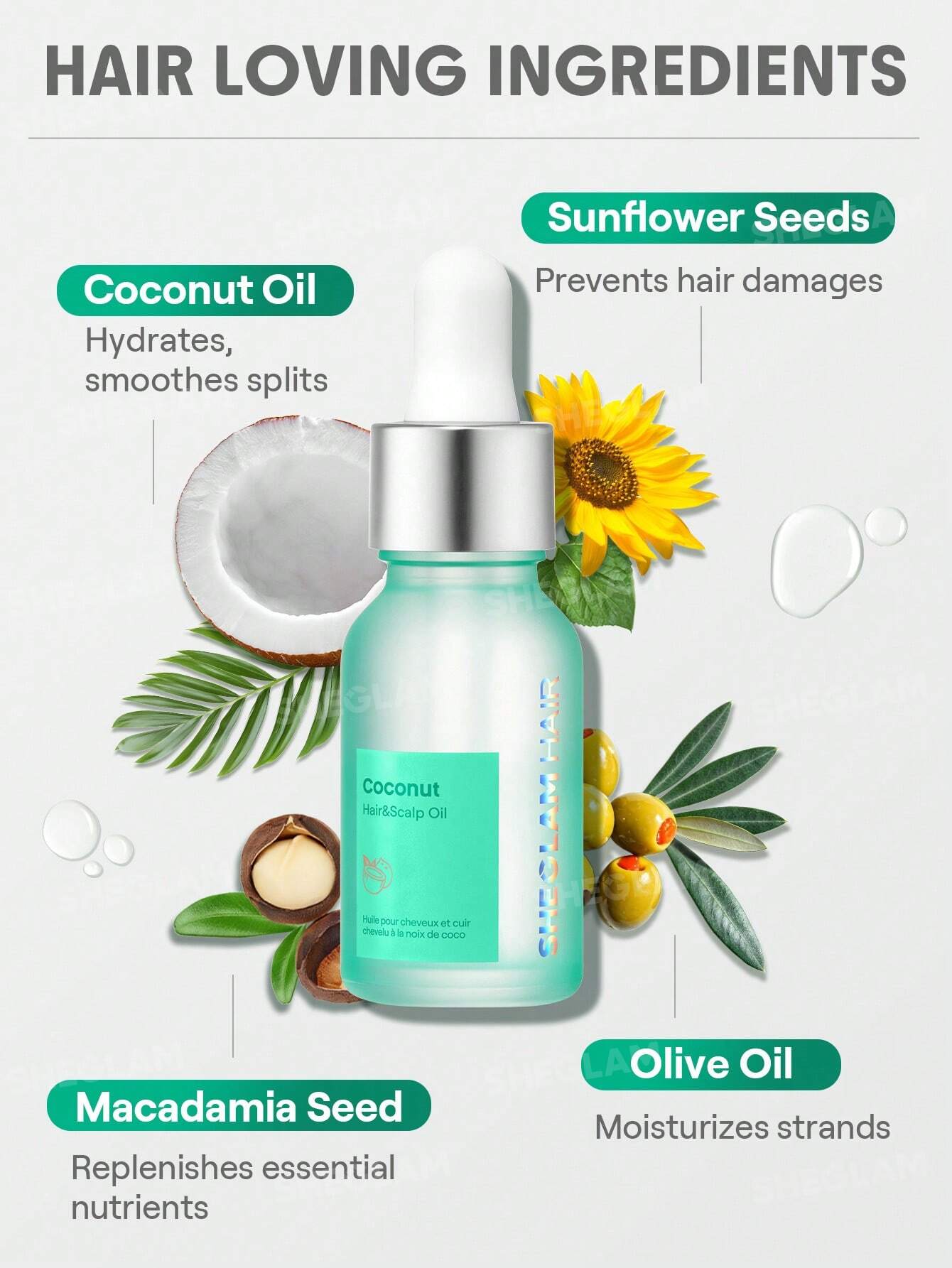SHEGLAM HAIR Ginger Hair and Scalp Oil 15ml