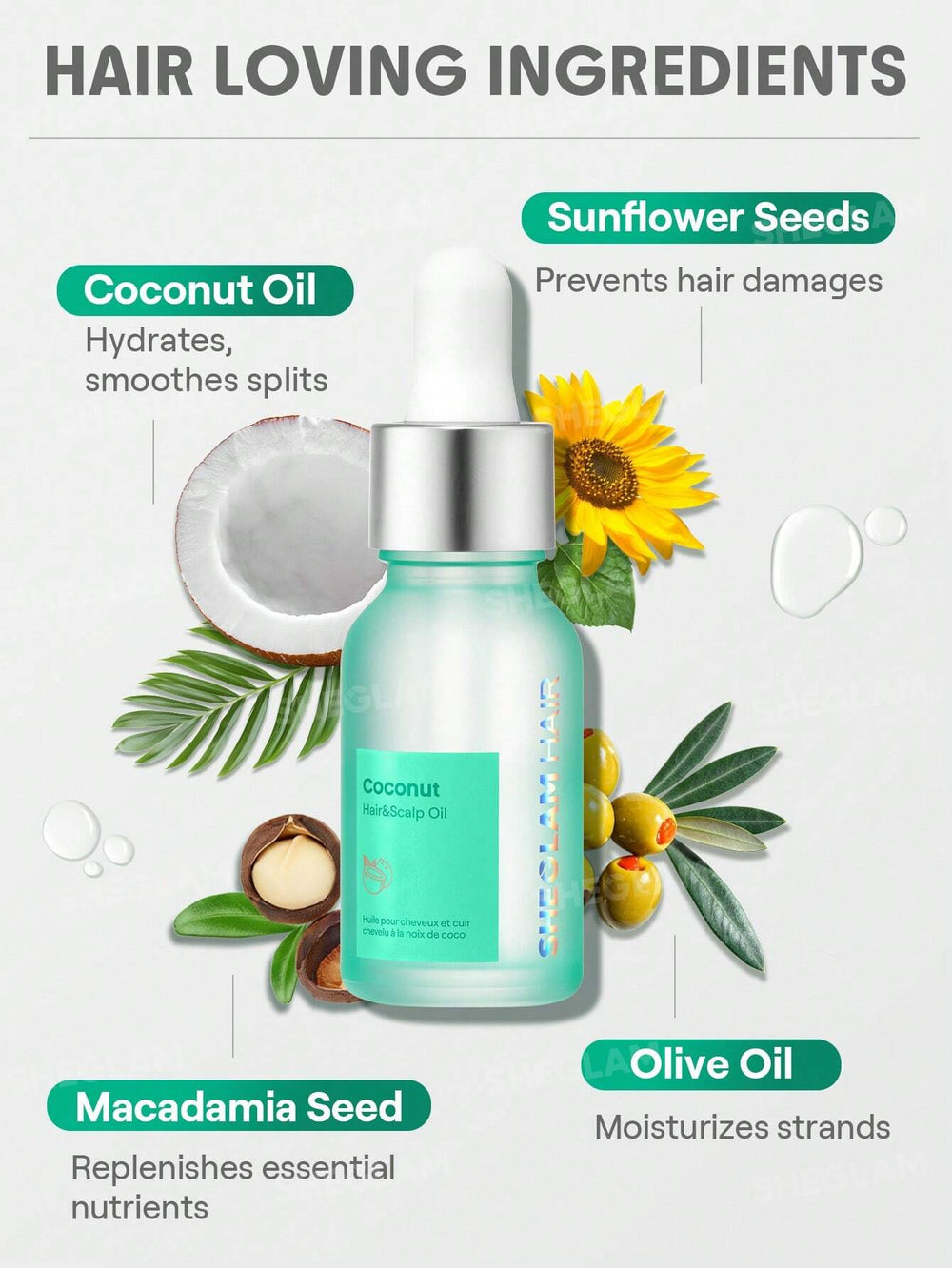 SHEGLAM HAIR Ginger Hair and Scalp Oil 15ml