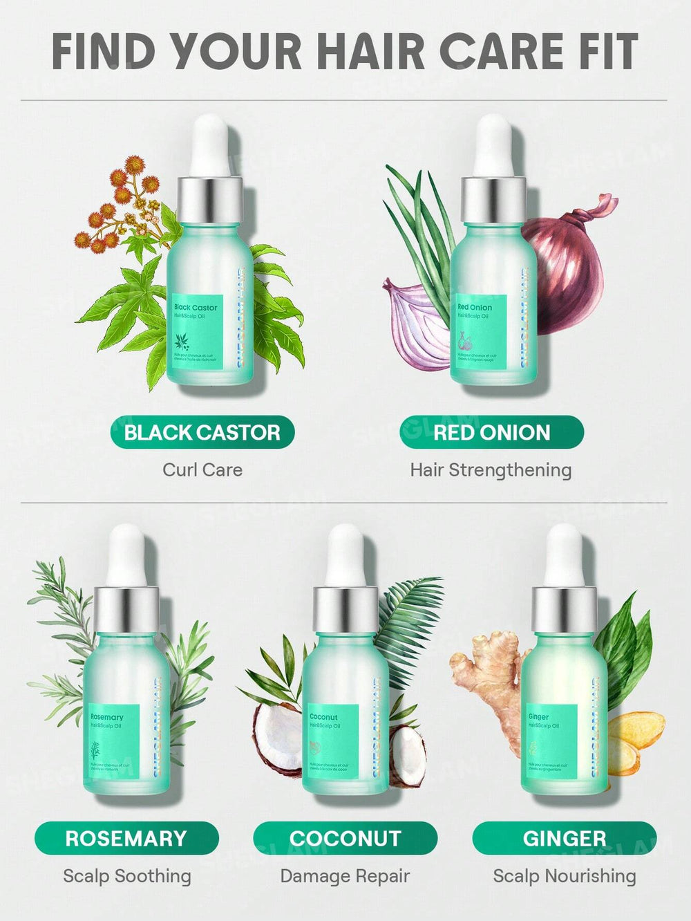 SHEGLAM HAIR Ginger Hair and Scalp Oil 15ml