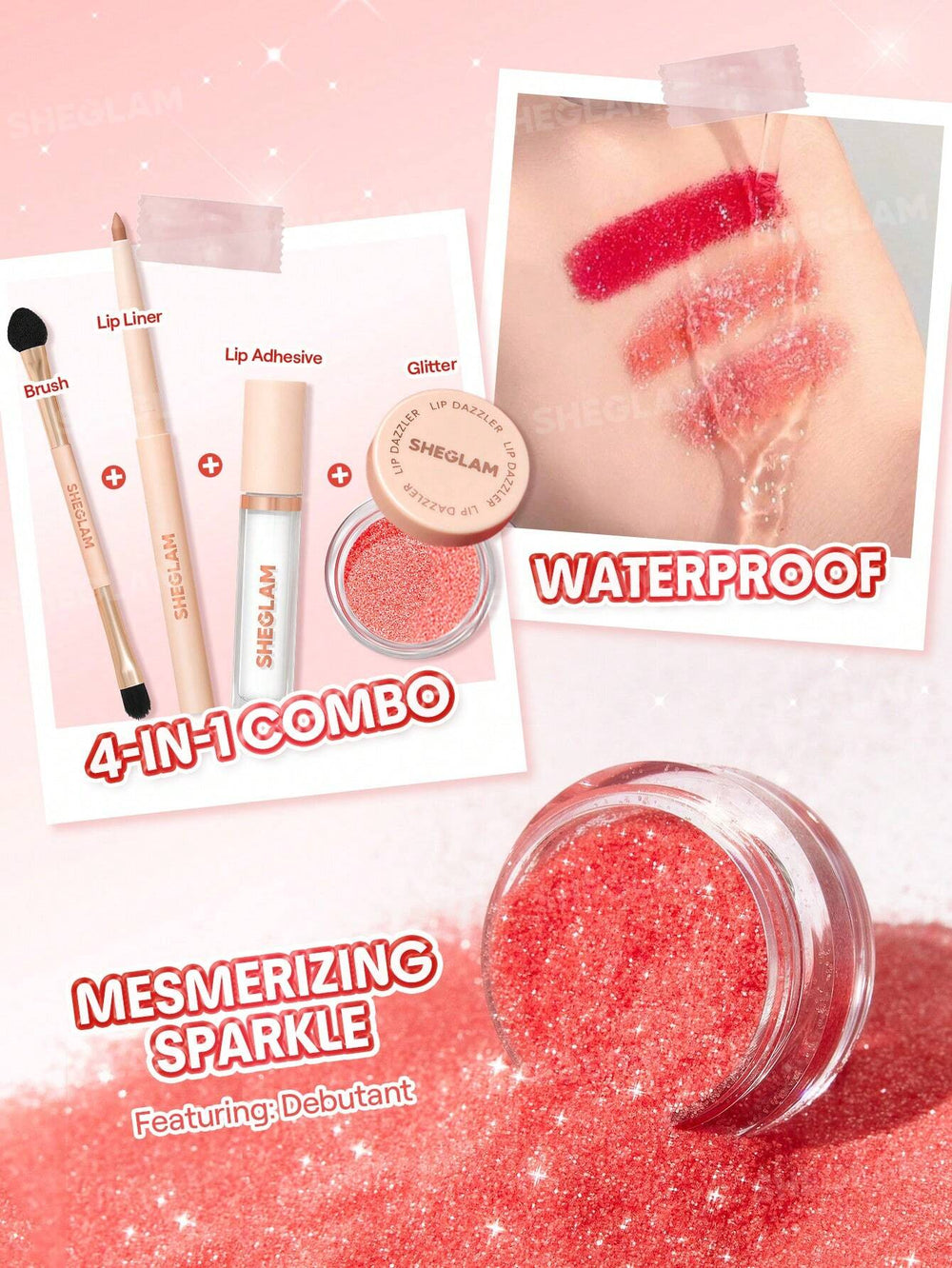 Sheglam Lip Dazzler Glitter Lip Kit