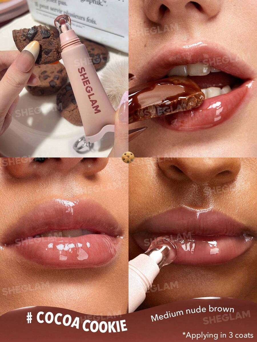 Sheglam Crystal Glaze Moisturizing Lip Care with keychain