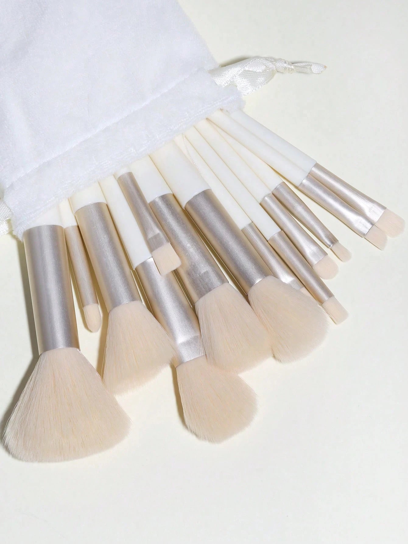 Shein 13 piece yellow makeup brush set with bag