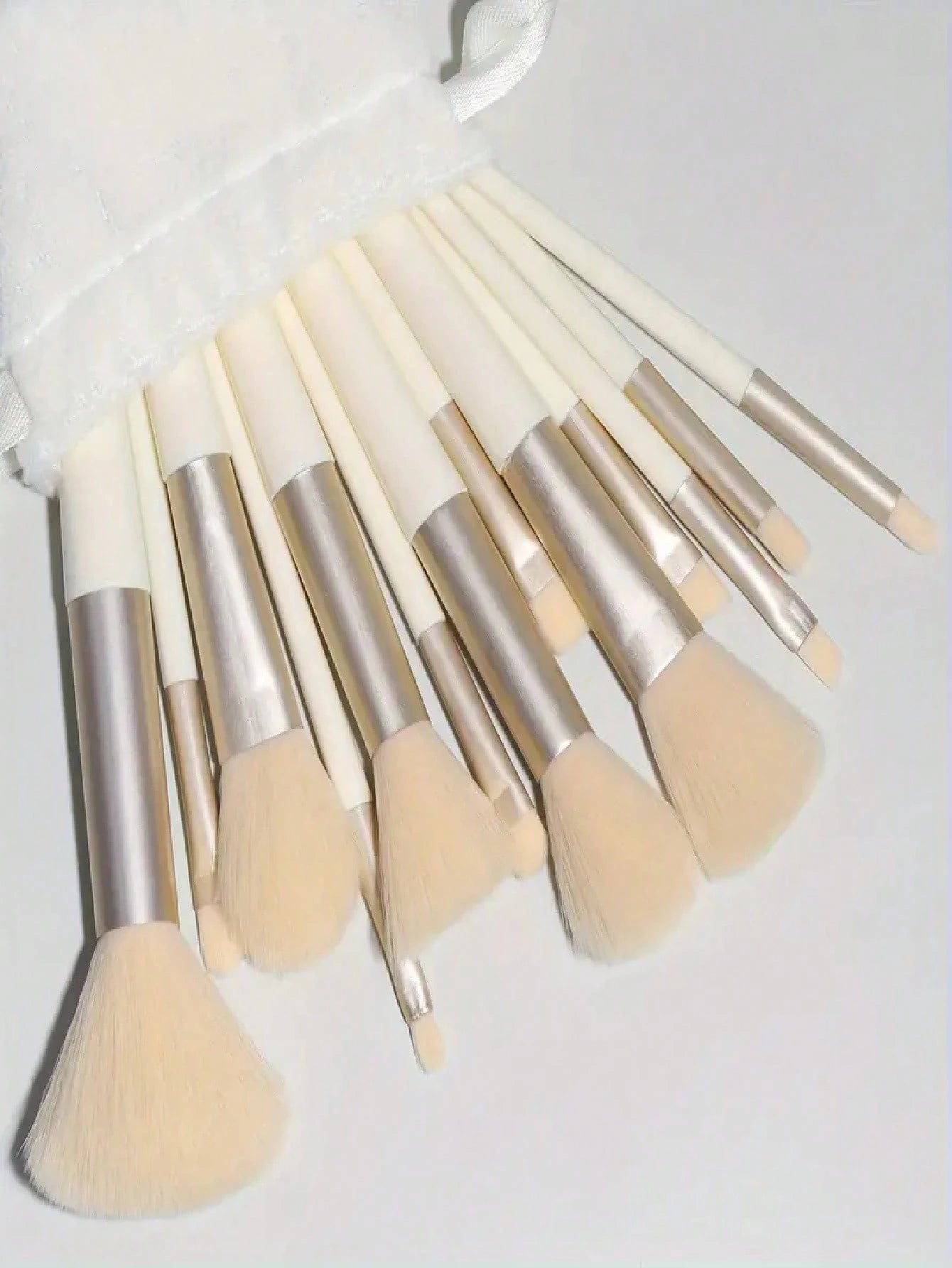 Shein 13 piece yellow makeup brush set with bag