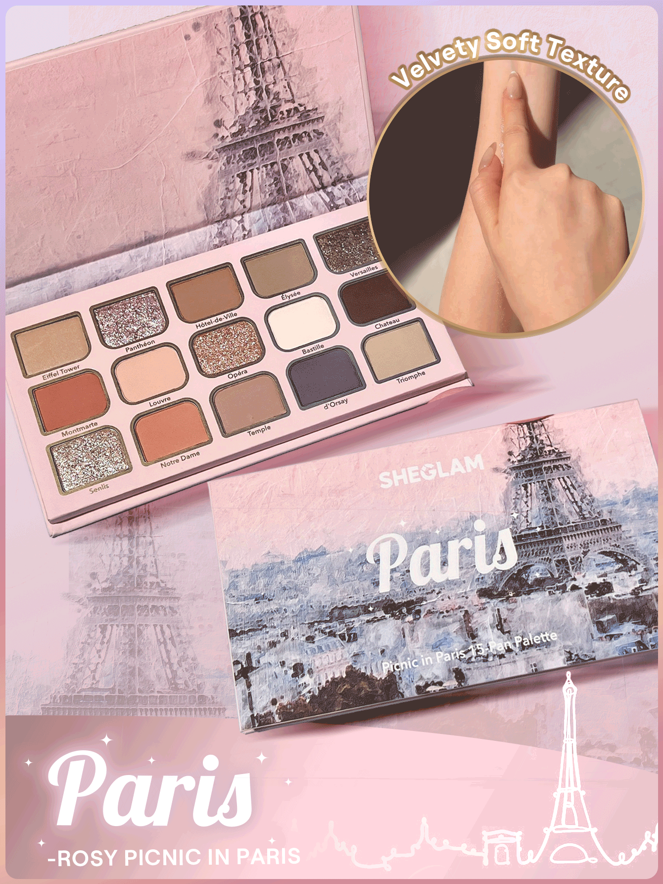 Sheglam Eyeshadow 15-pan palette