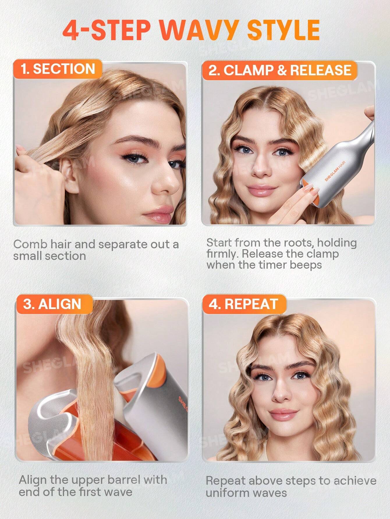 SHEGLAM beach babe hair waver 25mm