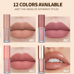 Shein Handaiyan Lip Gloss Set 12 Colors Matte