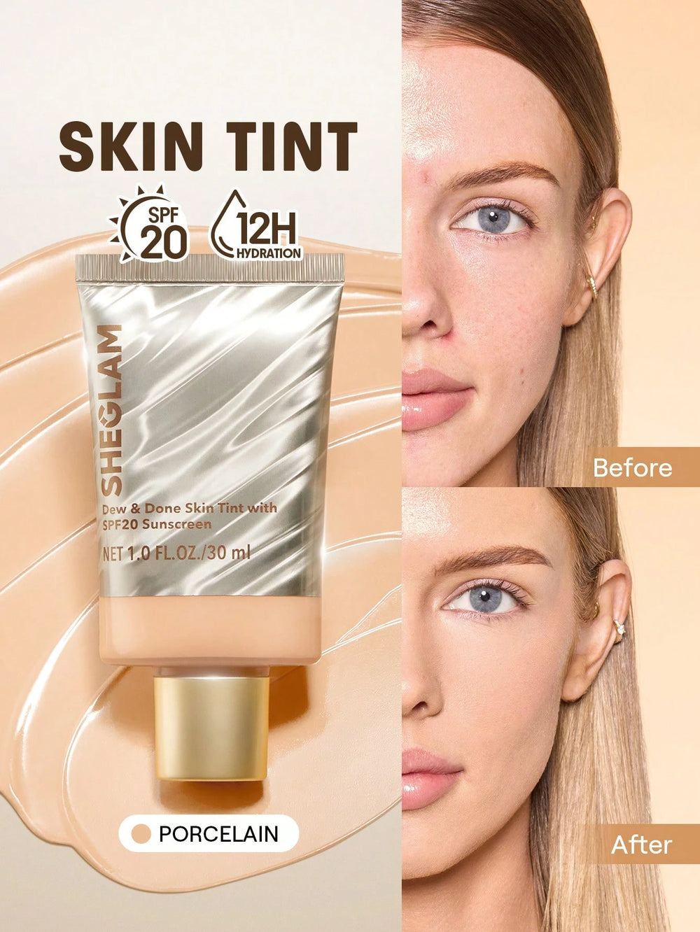 Sheglam Dew And Done Skin Tint With Spf20