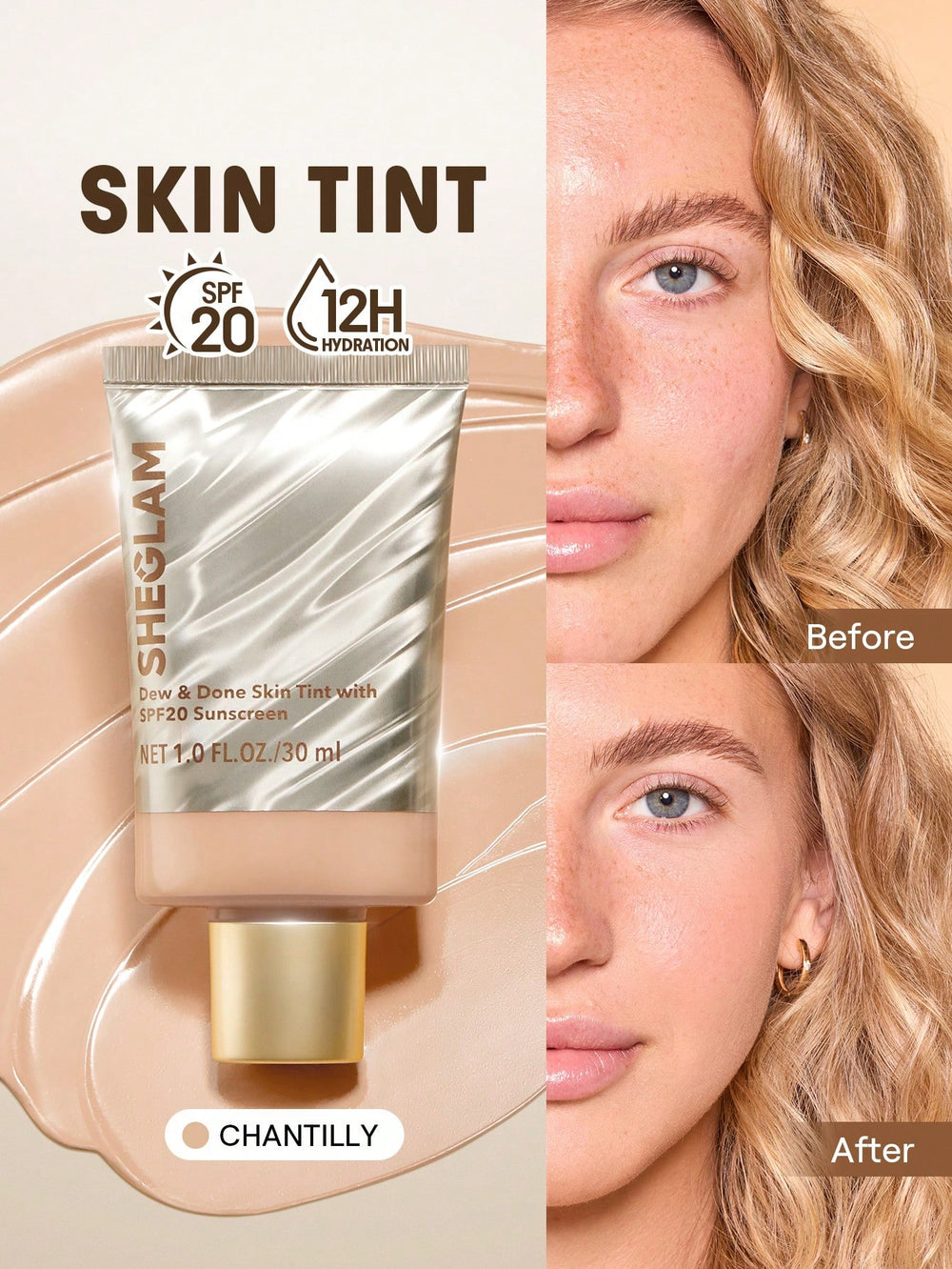 Sheglam Dew And Done Skin Tint With Spf20