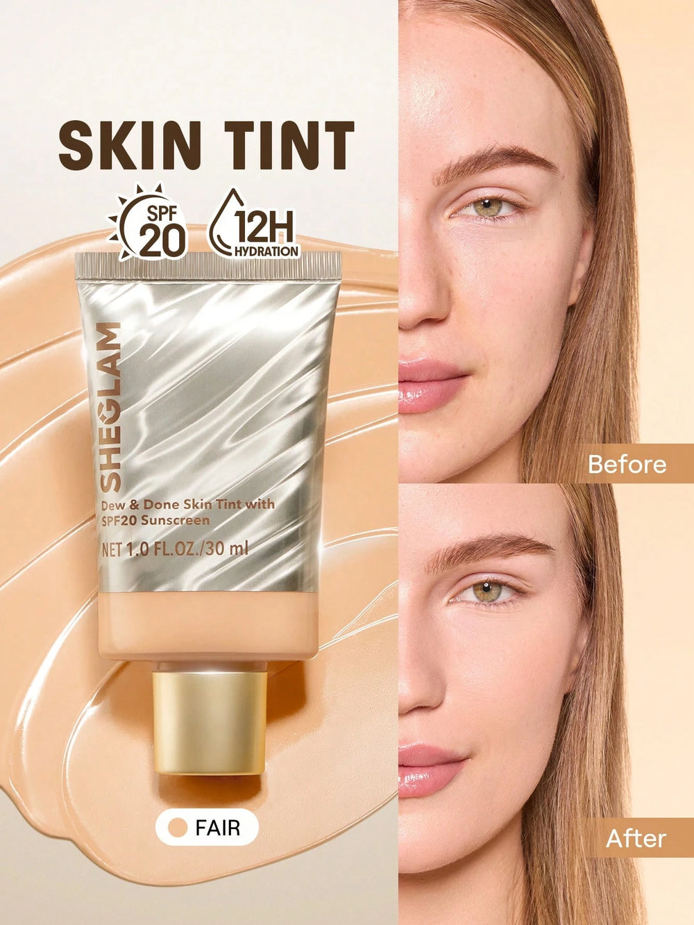 Sheglam Dew And Done Skin Tint With Spf20