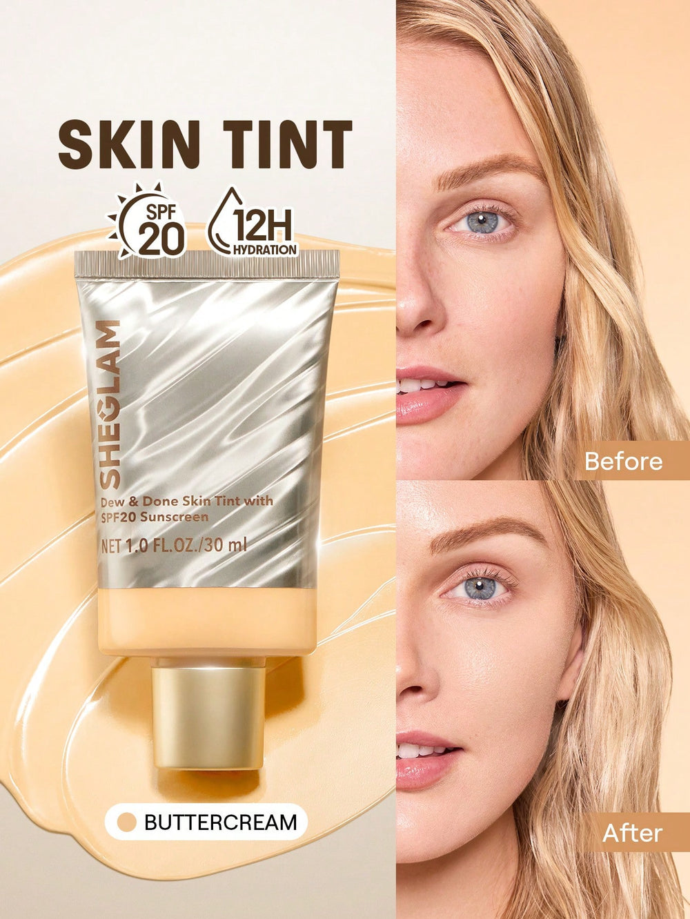 Sheglam Dew And Done Skin Tint With Spf20