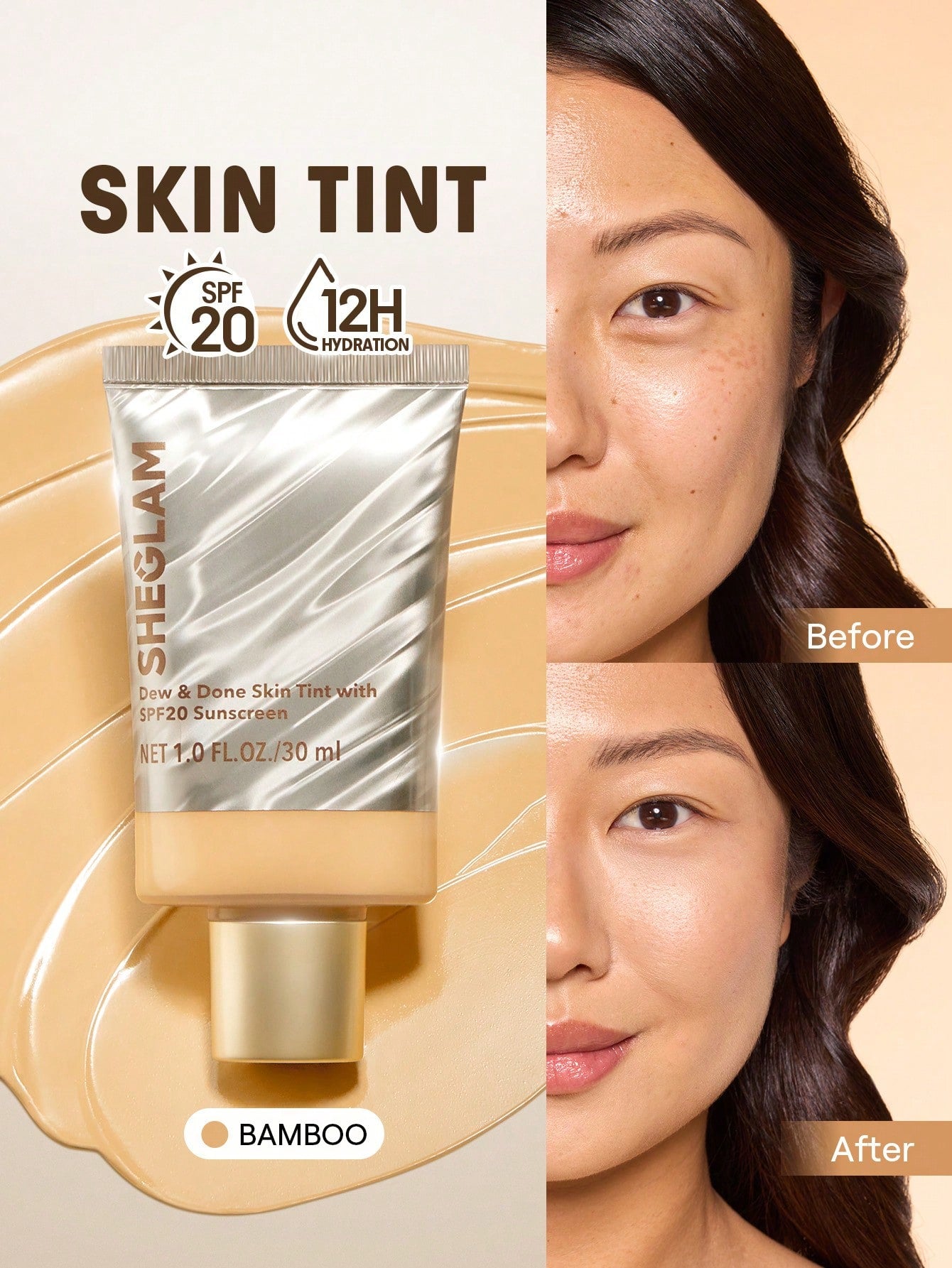 Sheglam Dew And Done Skin Tint With Spf20