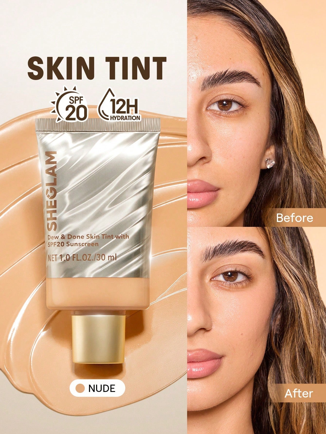 Sheglam Dew And Done Skin Tint With Spf20