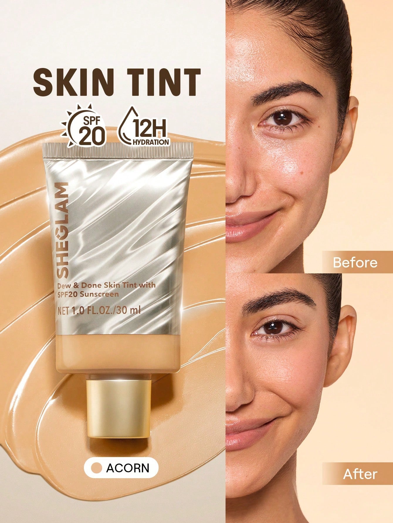Sheglam Dew And Done Skin Tint With Spf20