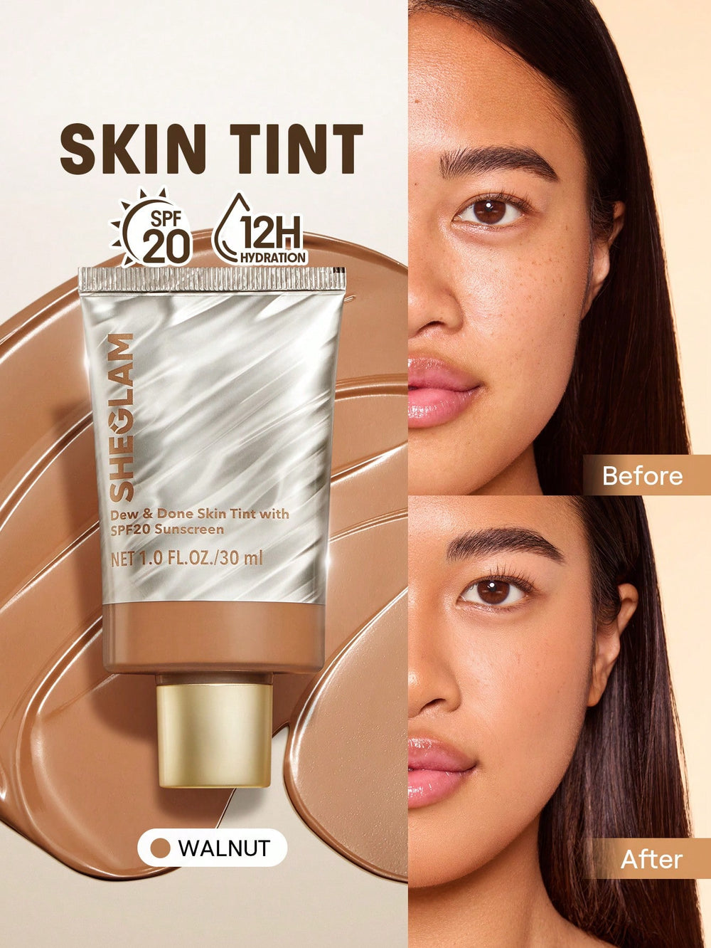 Sheglam Dew And Done Skin Tint With Spf20