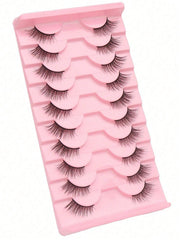 Shein 10 pairs of natural-looking crisscross cat