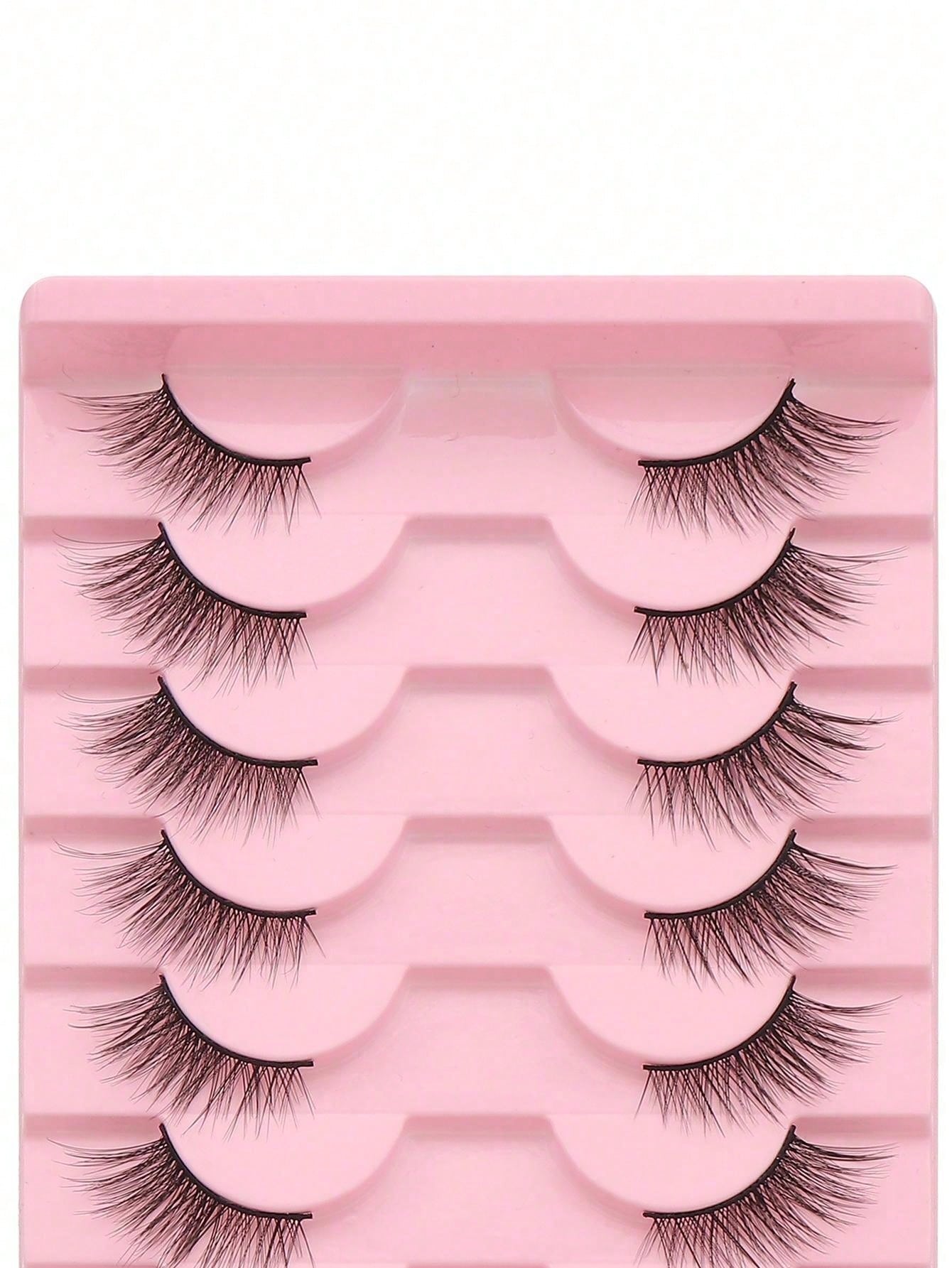 Shein 10 pairs of natural-looking crisscross cat