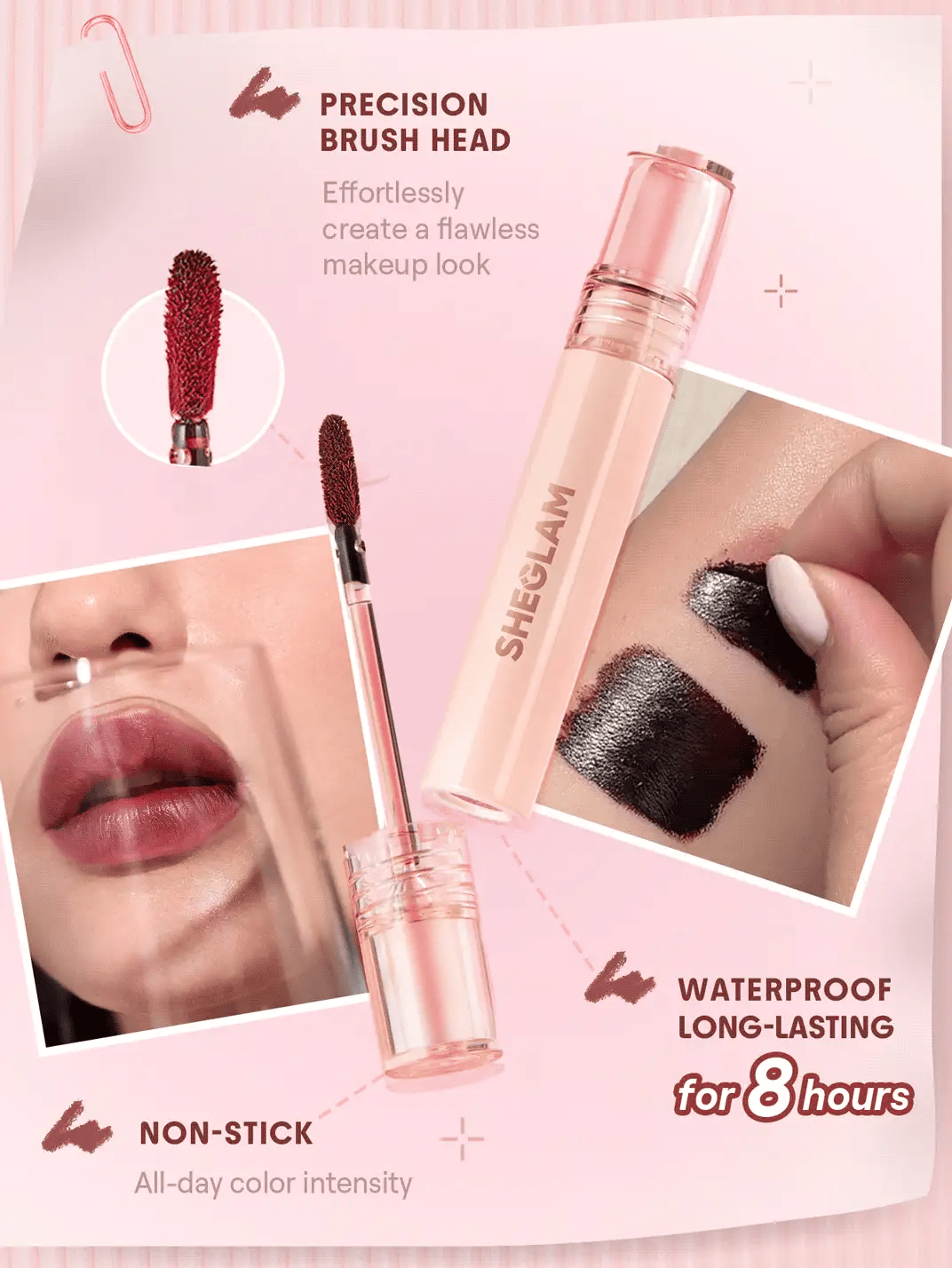 SHEGLAM Fall In Line محدد شفاه بصبغة تُقشر