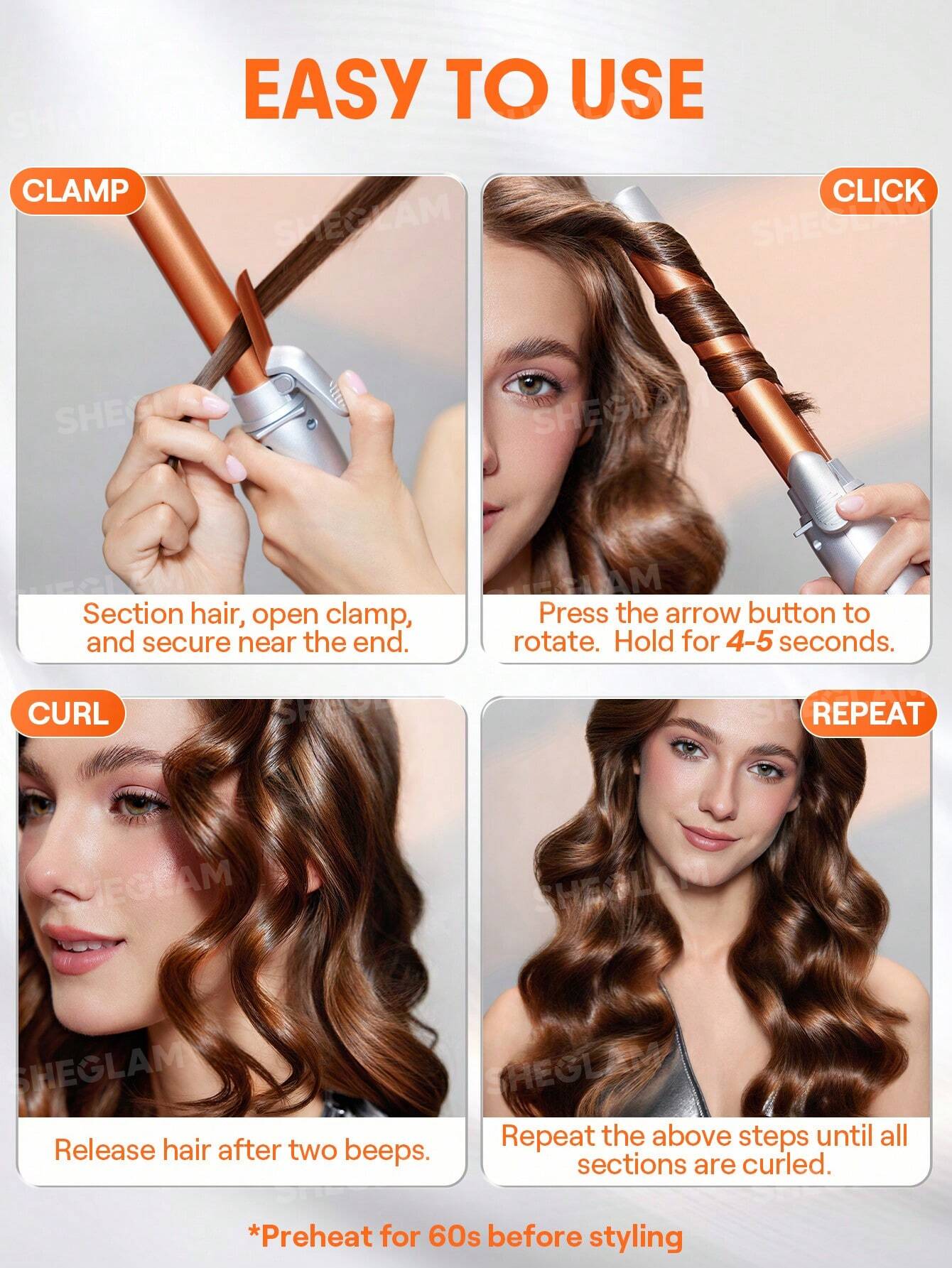 Sheglam Hair It Curl Rotating Curling Iron