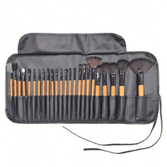Shein 24 Pcs Makeup Brush beige Set with bag