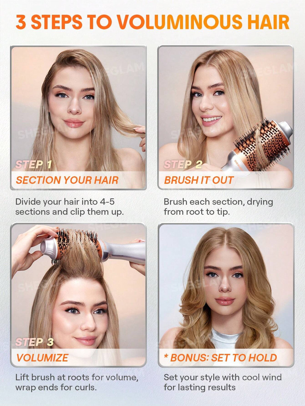 Sheglam Hair  Blowout Bliss Volumizing Hot Air Brush 72mm