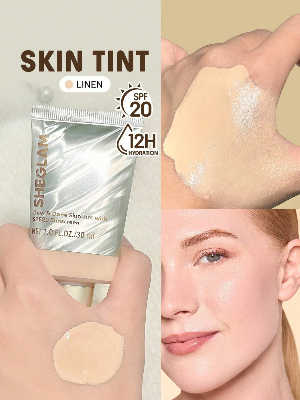 Sheglam Dew And Done Skin Tint With Spf20