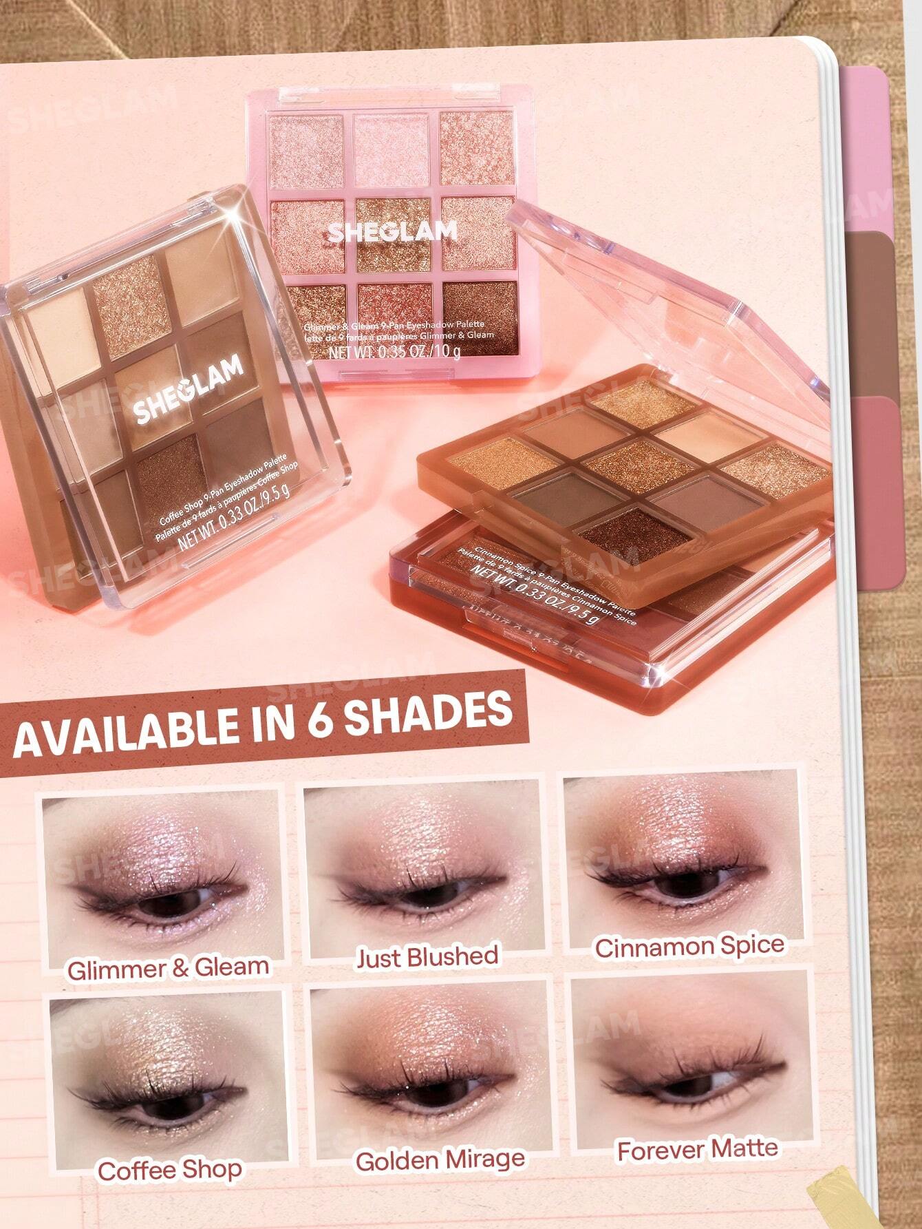 Sheglam Matte 9-Pan Eyeshadow Palette