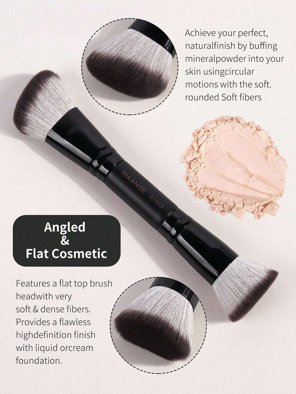 Maange Brush artist black 5Pcs