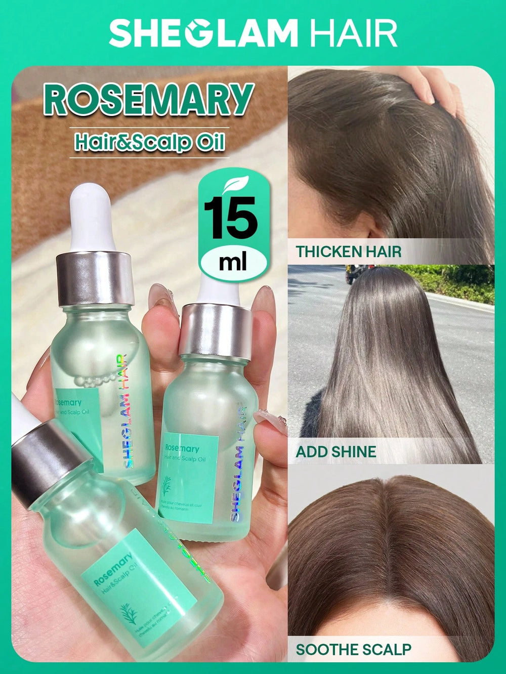 SHEGLAM HAIR Ginger Hair and Scalp Oil 15ml